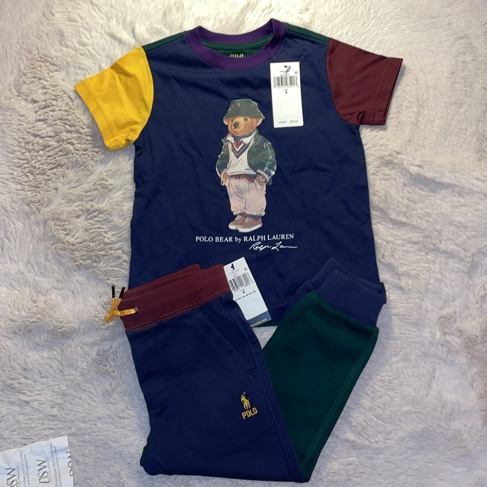 POLO RALPH LAUREN 🐎 TODDLER MATCHING SET - Picture 1 of 9
